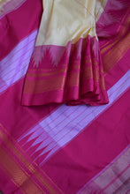 Load image into Gallery viewer, Cream Ilkal Blended Silk Saree
