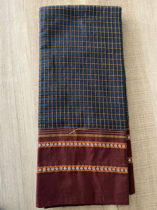 Blue Khun Blouse Piece