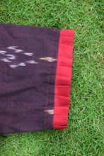 Load image into Gallery viewer, Dark Brown Ikkat Cotton Blouse
