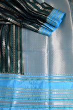 Load image into Gallery viewer, Dark Green Benarasi Katan Warm Silk Saree
