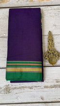 Load image into Gallery viewer, Deep Violet Cotton Silk Ilkal Saree
