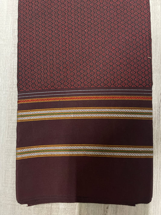 Maroon Khun Blouse Piece