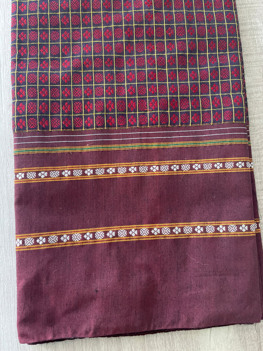 Red Khun Blouse Piece