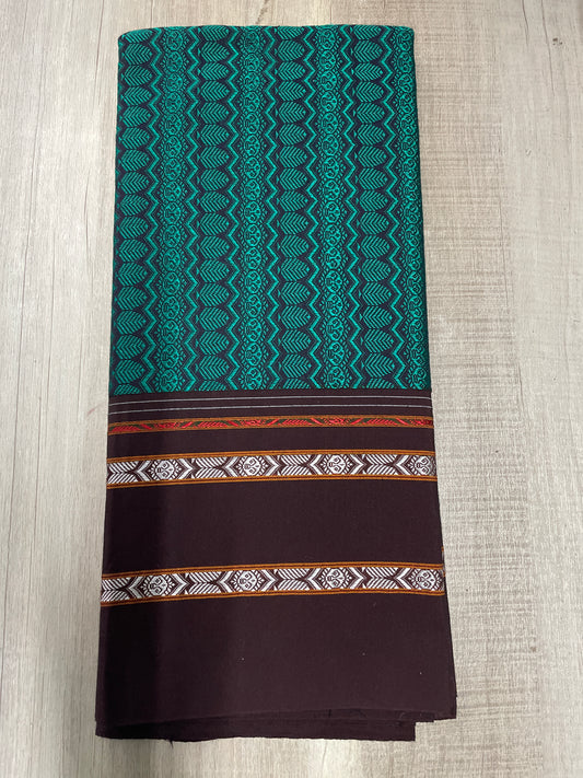 Turquoise Khun Blouse Piece