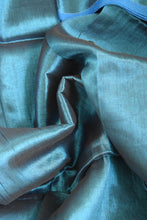 Load image into Gallery viewer, Electic Blue Tissue Cotton Saree
