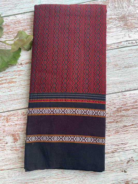 Maroon Khun Blouse Piece