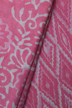 Load image into Gallery viewer, Flamingo Pink Unstitched Suit Set without Dupatta
