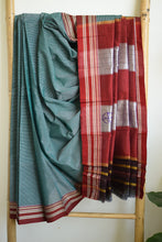 Load image into Gallery viewer, Green Gomedadi Ilkal Cotton Saree
