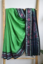 Load image into Gallery viewer, Green Sambhalpuri Cotton Saree
