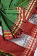 Load image into Gallery viewer, Green Gomedadi Ilkal Cotton Saree
