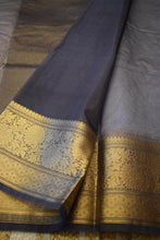 Load image into Gallery viewer, Grey Semi Organza Chikankari Benarasi Saree

