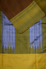 Load image into Gallery viewer, Honey Brown Ilkal Viscose Saree with Chikki Paras Border
