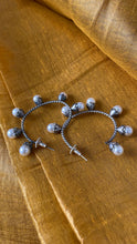 Load image into Gallery viewer, Faux Pearls Hoop Earrings
