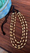 Load image into Gallery viewer, Triple Line Golden Dholki Necklace
