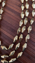 Load image into Gallery viewer, Triple Line Golden Dholki Necklace
