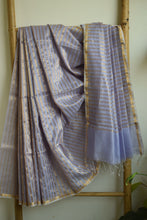 Load image into Gallery viewer, Lavender Maheshwari Silk Cotton Saree
