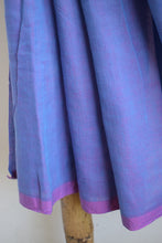 Load image into Gallery viewer, Lavender Mul Cotton Saree with tassels
