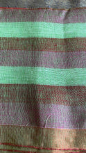 Load image into Gallery viewer, Light Green Striped Linen Saree
