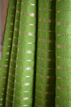 Load image into Gallery viewer, Lime Green Benarasi Katan Warm Silk Saree
