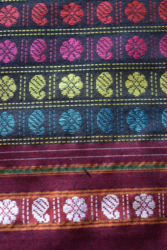 Multi Colour Khun Blouse Piece