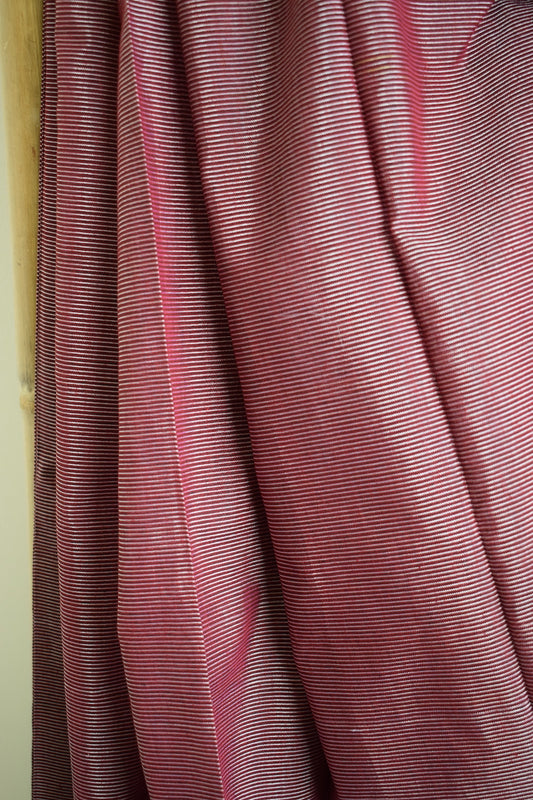 Maroon Gomedadi Ilkal Cotton Saree