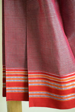 Load image into Gallery viewer, Maroon Gomedadi Ilkal Cotton Saree
