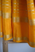 Load image into Gallery viewer, Mango Yellow Benarasi Katan Warm Silk Saree
