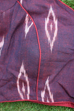 Load image into Gallery viewer, Maroon Ikkat Cotton Blouse
