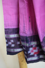 Load image into Gallery viewer, Mauve Sambhalpuri Cotton Saree
