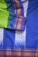 Load image into Gallery viewer, Neon Green Ilkal Blended Silk Saree
