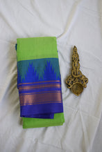 Load image into Gallery viewer, Neon Green Ilkal Blended Silk Saree
