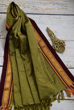 Load image into Gallery viewer, Olive Green Khun Dupatta
