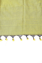 Load image into Gallery viewer, Olive Green Plain Cotton Saree
