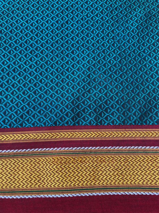 Peacock Green Khun Blouse Piece