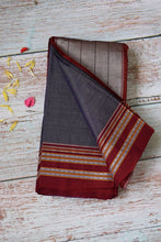 Load image into Gallery viewer, Purple Gomedadi Ilkal Cotton Saree
