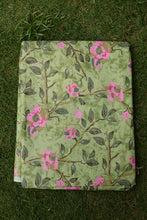 Load image into Gallery viewer, Parrot Green Unstitched Suit Set without Dupatta
