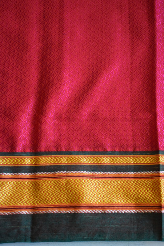 Pink Khun Embroidery Blouse Piece