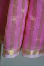 Load image into Gallery viewer, Pink Maheshwari Silk Cotton Saree
