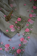 Load image into Gallery viewer, Pista Green Semi Organza Embroidery Benarasi Saree
