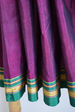 Load image into Gallery viewer, Plum Cotton Silk Ilkal Saree
