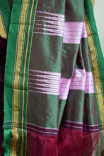 Load image into Gallery viewer, Plum Cotton Silk Ilkal Saree
