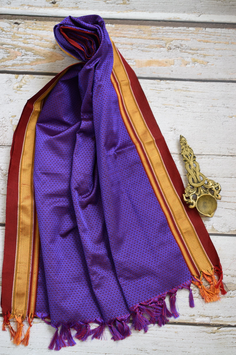 Purple Khun Dupatta