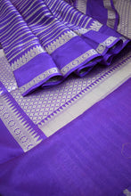 Load image into Gallery viewer, Purple Benarasi Katan Warm Silk Saree
