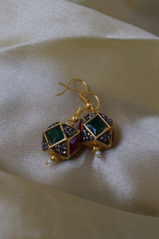 Red & Green Designer Beads Set