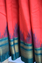 Load image into Gallery viewer, Red Ilkal Blended Silk Saree
