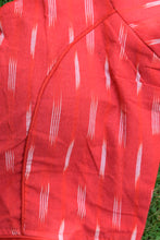 Load image into Gallery viewer, Red Ikkat Cotton Blouse
