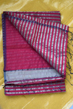 Load image into Gallery viewer, Red Maheshwari Silk Cotton Saree
