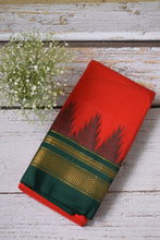 Load image into Gallery viewer, Red Ilkal Blended Silk Saree
