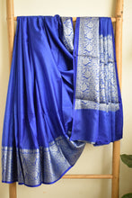 Load image into Gallery viewer, Royal Blue Benarasi Katan Warm Silk Saree
