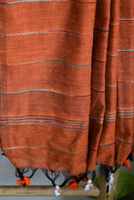 Load image into Gallery viewer, Rust Orange Khesh Cotton Saree
